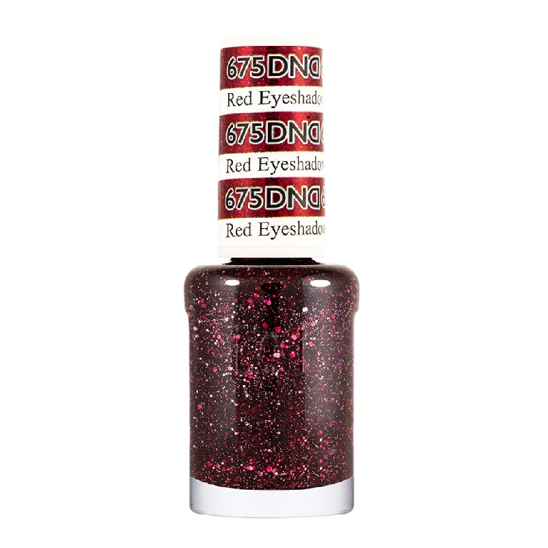 nail polish clear ice-DND Nail Lacquer - 675 Red Eyeshadow