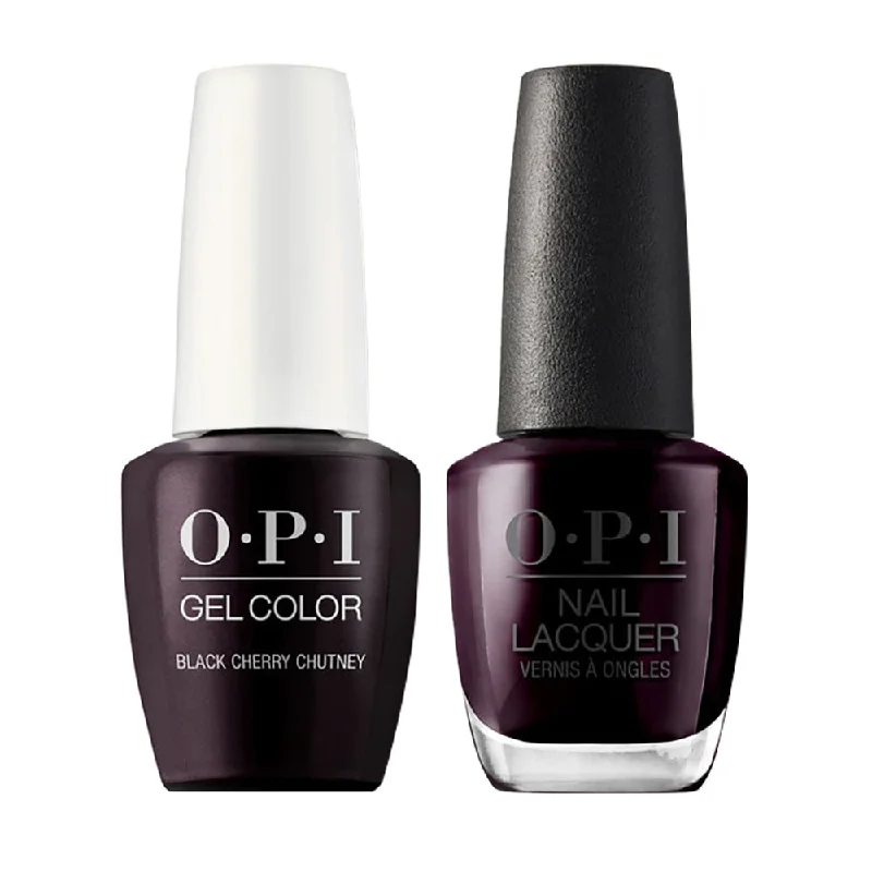 nail polish thick lather-OPI Gel Nail Polish Duo - I43 Black Cherry Chutney