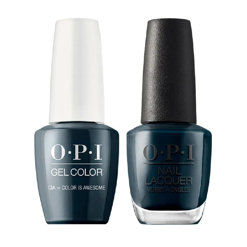 nail polish round basin-OPI Gel Nail Polish Duo - W53 CIA = Color is Awesome