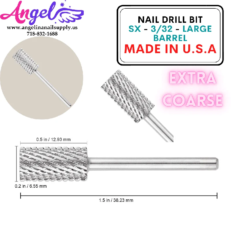 nail polish strong beam-Nail Drill Bit - SX - 3/32 - Large Barrel