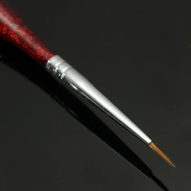 Nail Art Sable Pen Red Wood Fine Liner Drawing Brush 1025