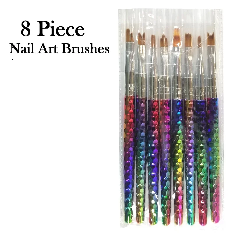 8 Piece Nail Art Brushes