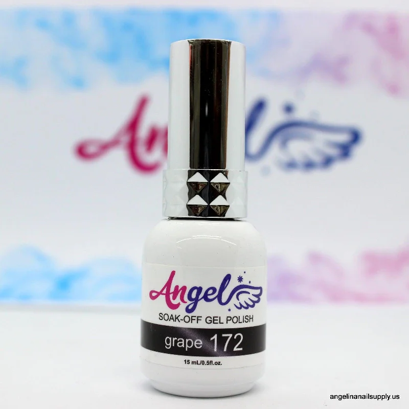 nail polish etched skyline-Angel Gel Cateyes 172 Grape