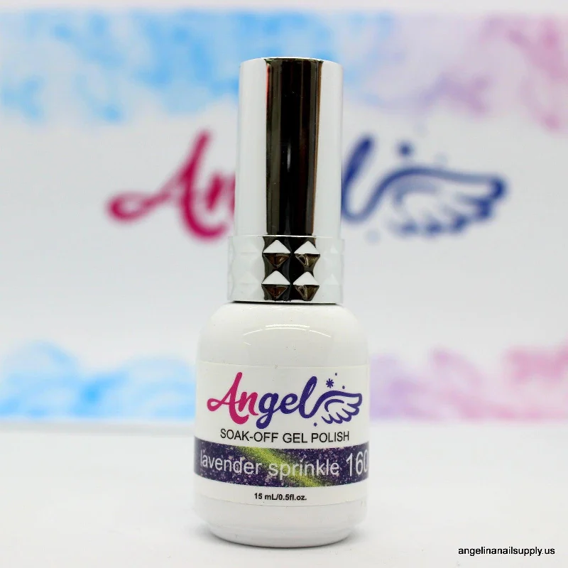 nail polish meshed screen-Angel Gel Cateyes 160 lavender sprinkle