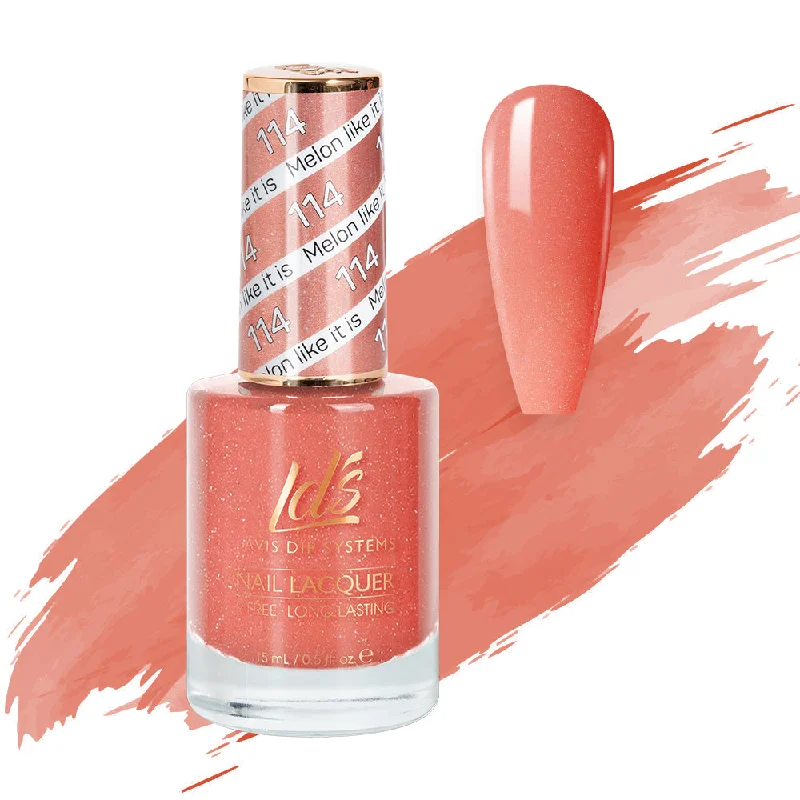 nail polish bright sun-LDS Nail Lacquer - 114 Melon Like It Is