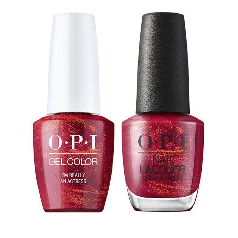 nail polish narrow drain-OPI Gel Nail Polish Duo - H010 I’m Really an Actress