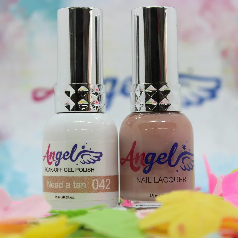 nail polish warm hearth-Angel Gel Duo G042 NEED A TAN