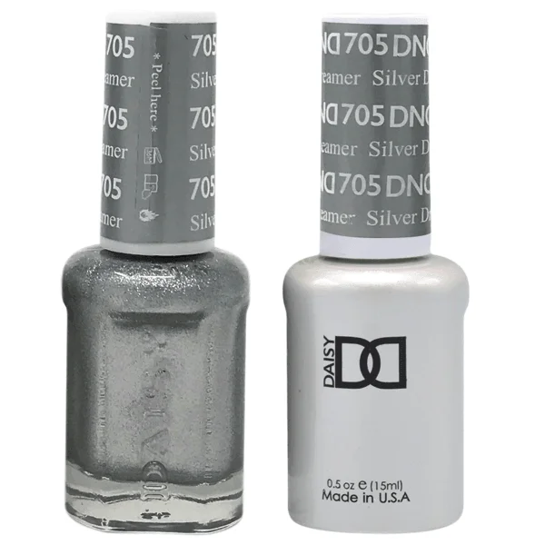 nail polish fresh spring-Dnd Gel 705 Silver Dreamer