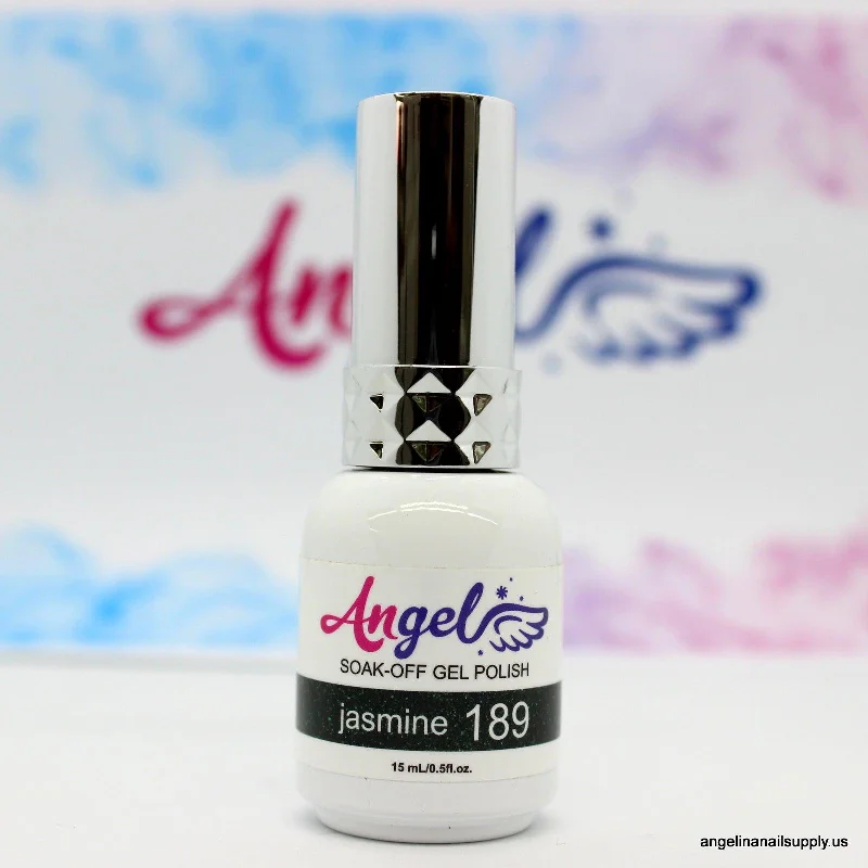 nail polish traced outline-Angel Holo & Platinum 189 jasmine