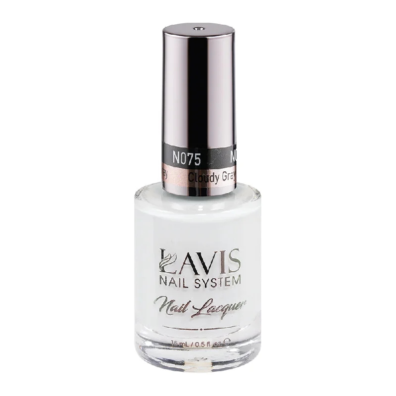 nail polish big roller-LAVIS Nail Lacquer - 075 Cloudy Gray