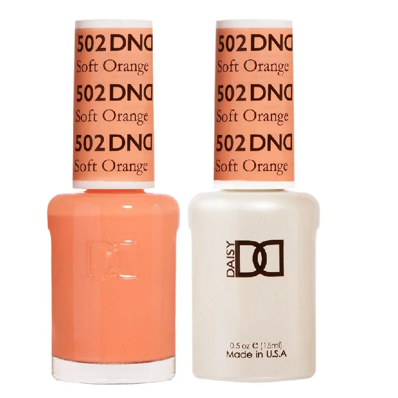 nail polish blank canvas-Dnd Gel 502 Soft Orange