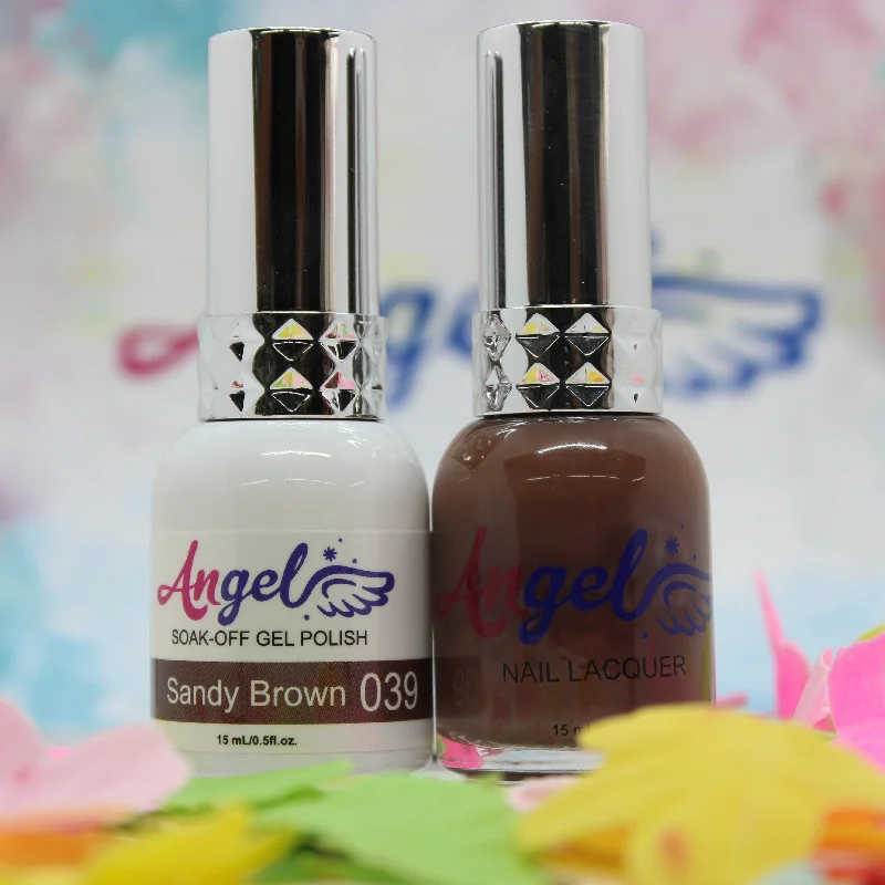 nail polish light ash-Angel Gel Duo G039 SANDY BROWN