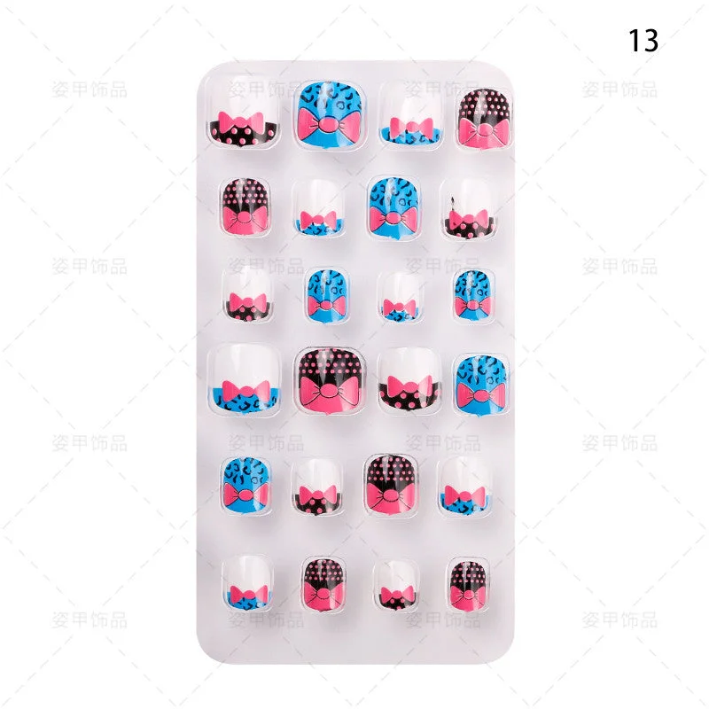 High Quality ABS Artificial Nails Cartoon Kids Press On Nails