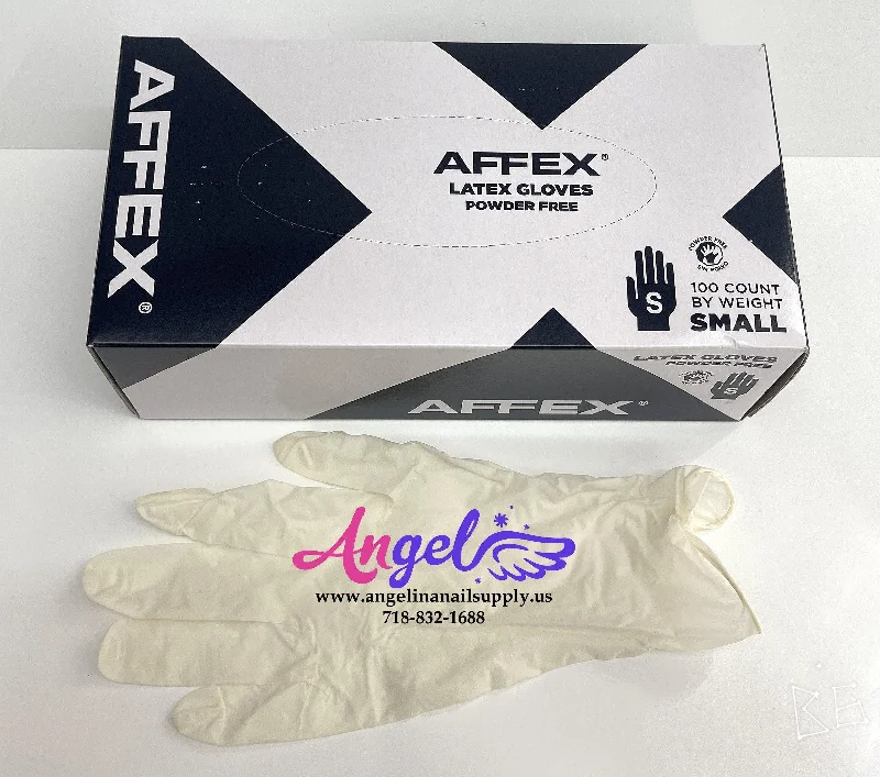 nail polish closed cabinet-Affex Latex Glove - Powder Free