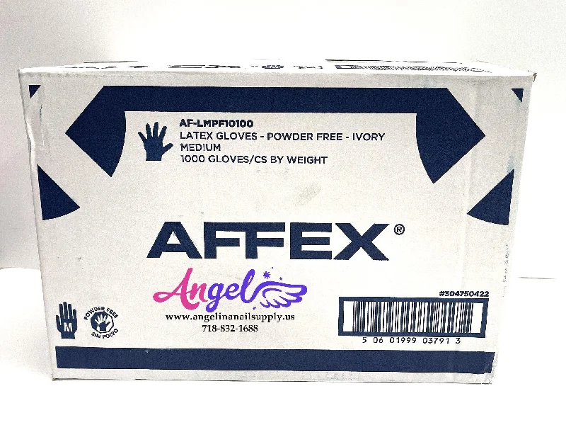 nail polish high shelf-Affex Latex Glove - Powder Free(Small - Case/10 boxes)