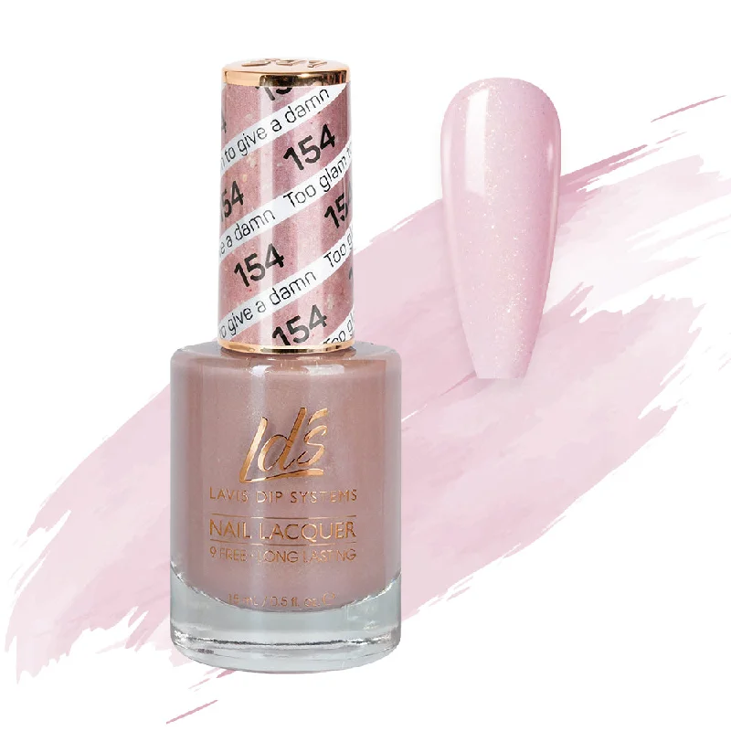 nail polish clear prism-LDS Nail Lacquer - 154 Too Glam To Give A Damn