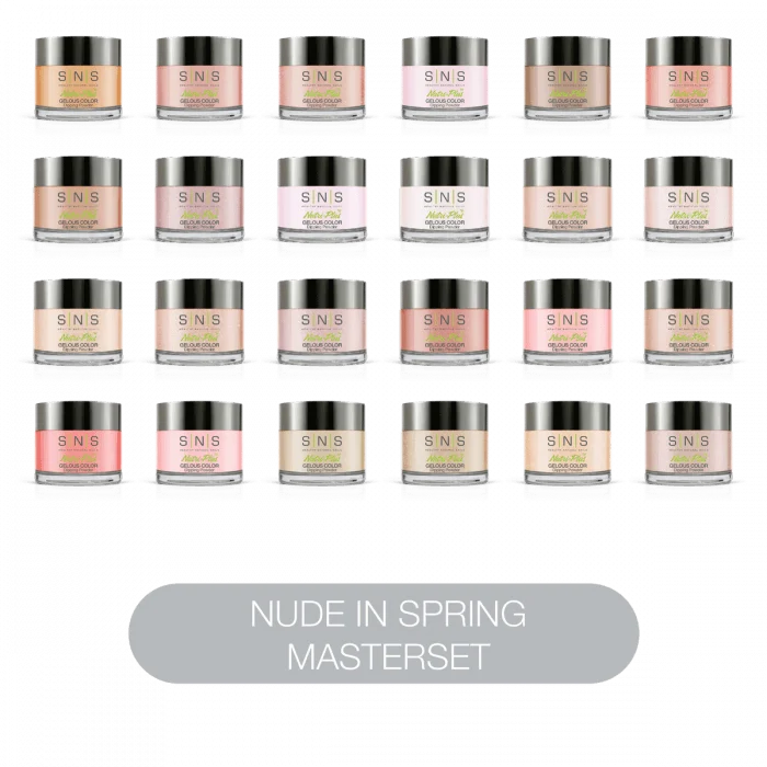 nail polish old trunk-SNS Dip Powder Nude In Spring Master Set