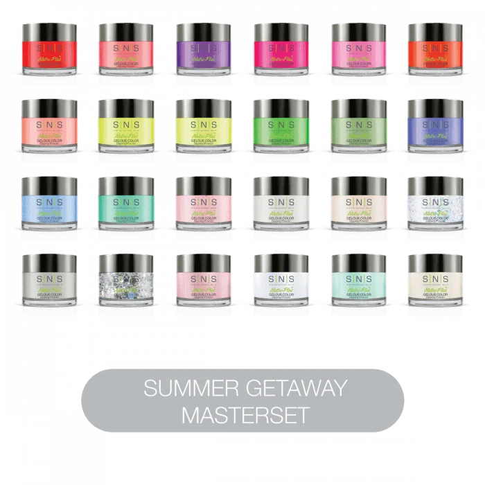 nail polish stacked crate-SNS Dip Powder Summer Getaway Master Set