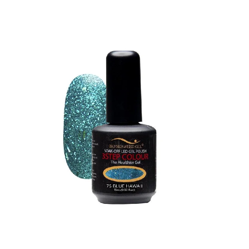 nail polish fine dust-BE BIO GEL DOU 75 BLUE HAWAII