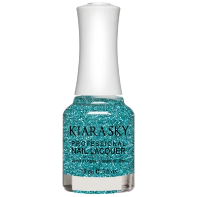 nail polish thin frost-Kiara Sky All in one Nail Lacquer - Cosmic Blue  0.5 oz - #N5075