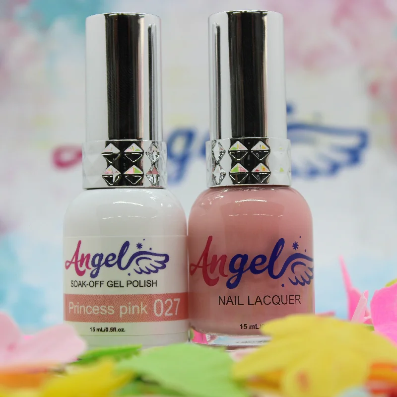 nail polish dark shadow-Angel Gel Duo G027 PRINCESS PINK