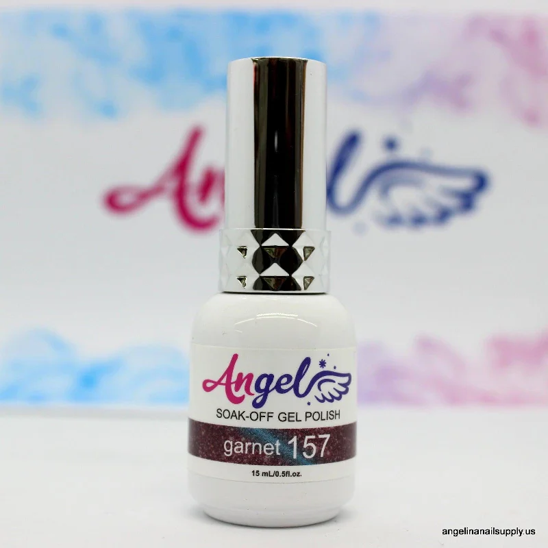 nail polish polished mirror-Angel Gel Cateyes 157 garnet