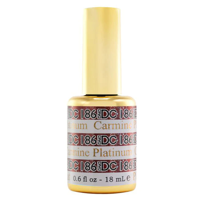 nail repair with prebiotics-DND DC - Platinum Collection - 186 - Carmine Platinum