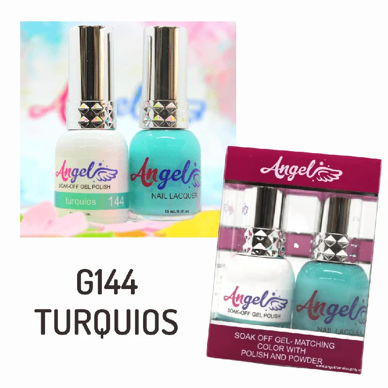 nail polish deep river-Angel Gel Duo G144 TURQUIOS