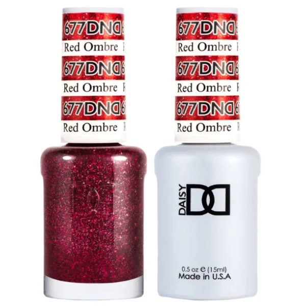 nail polish full pitcher-Dnd Gel 677 Red Ombre