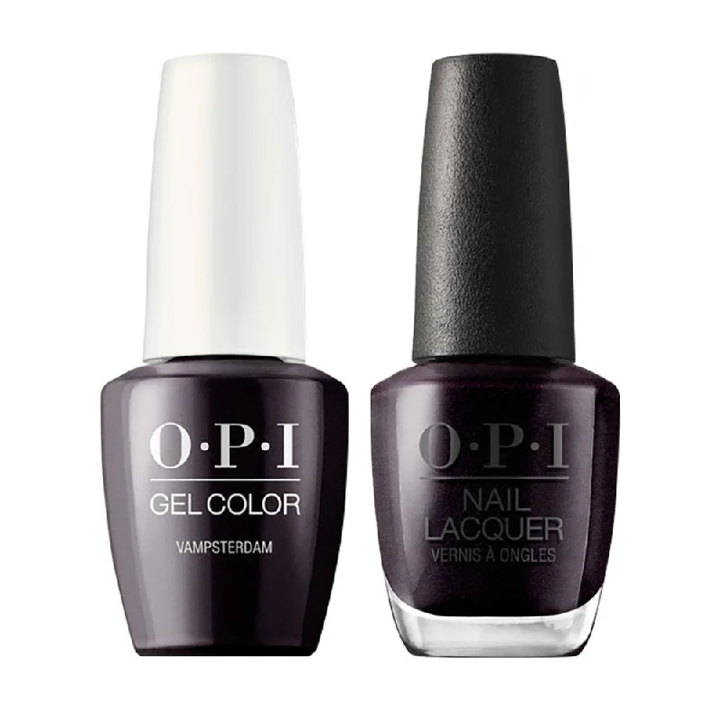 nail polish tiled shingle-OPI Gel Nail Polish Duo - H63 Vampsterdam - Purple Metallic Colors