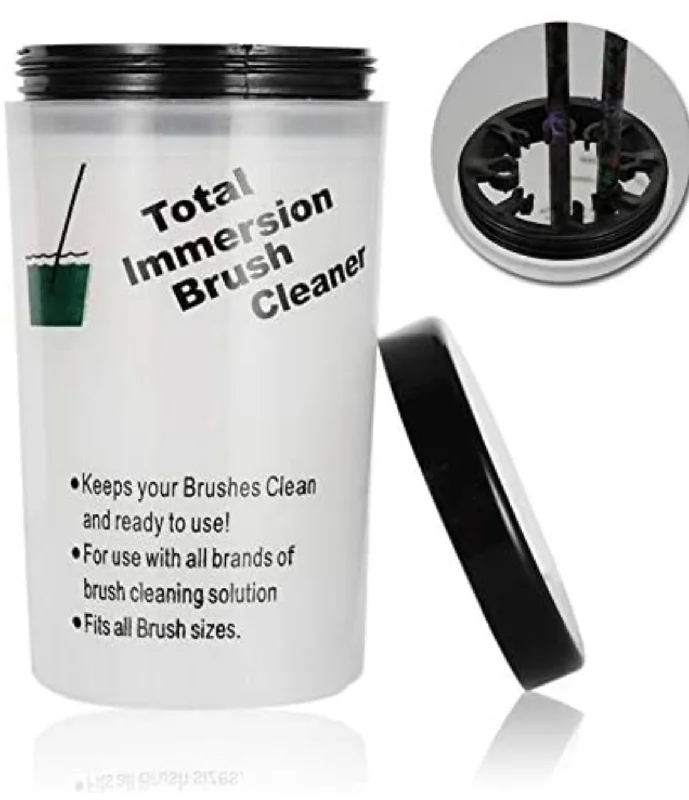 Nail art brush cleaner cup