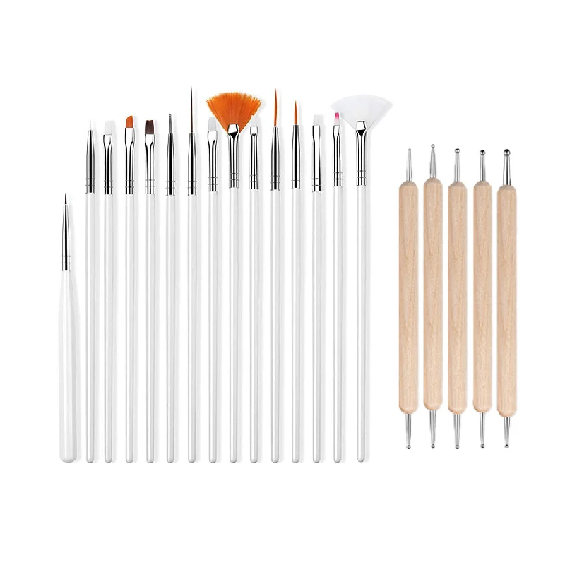 ACOS Brushes & Tools Nail Art Set 20pcs