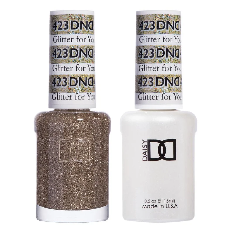 nail polish deep river-Dnd Gel 423 Glitter For You