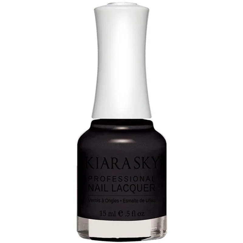 nail polish tight eddy-Kiara Sky Nail Lacquer - Black To Black 0.5 oz - #N435