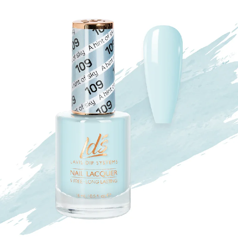 nail polish soft sponge-LDS Nail Lacquer - 109 A Hint Of Sky