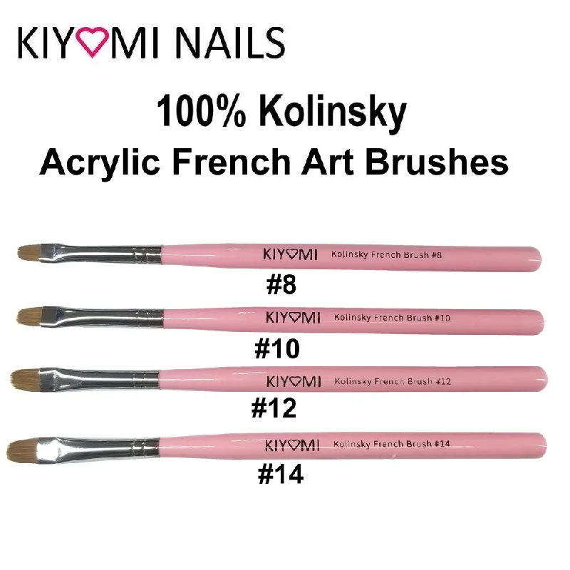 Kiyomi Nails 100% Kolinksy Acrylic French Brushes