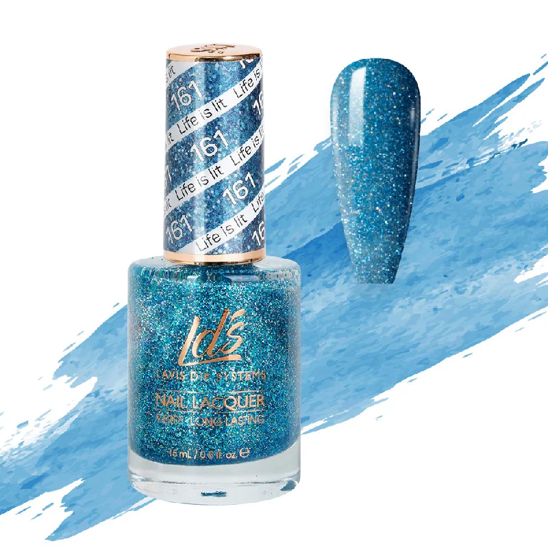 nail polish blue sky-LDS Nail Lacquer - 161 Life Is Lit