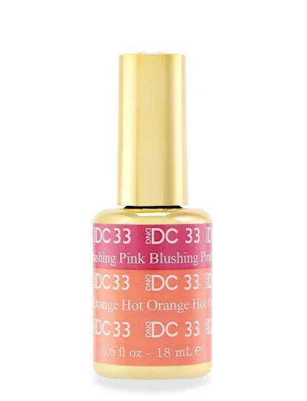 nail polish rough grind-DC Mood Change 33 BLUSHING PINK HOT ORANGE