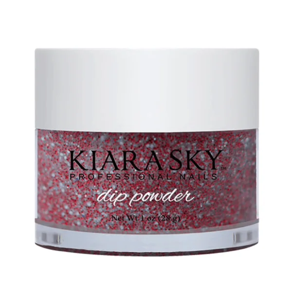 nail repair with forest feast fans-Kiara Sky Dip Powder - D427 RAGE THE NIGHT AWAY 1OZ