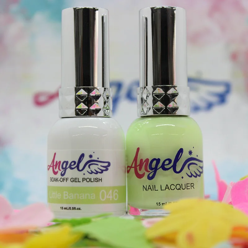 nail polish tiled shingle-Angel Gel Duo G046 LITTLE BANANA