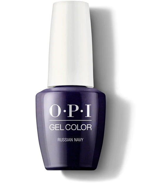 nail polish clean rinse-OPI Gel Polish - Russian Navy R54