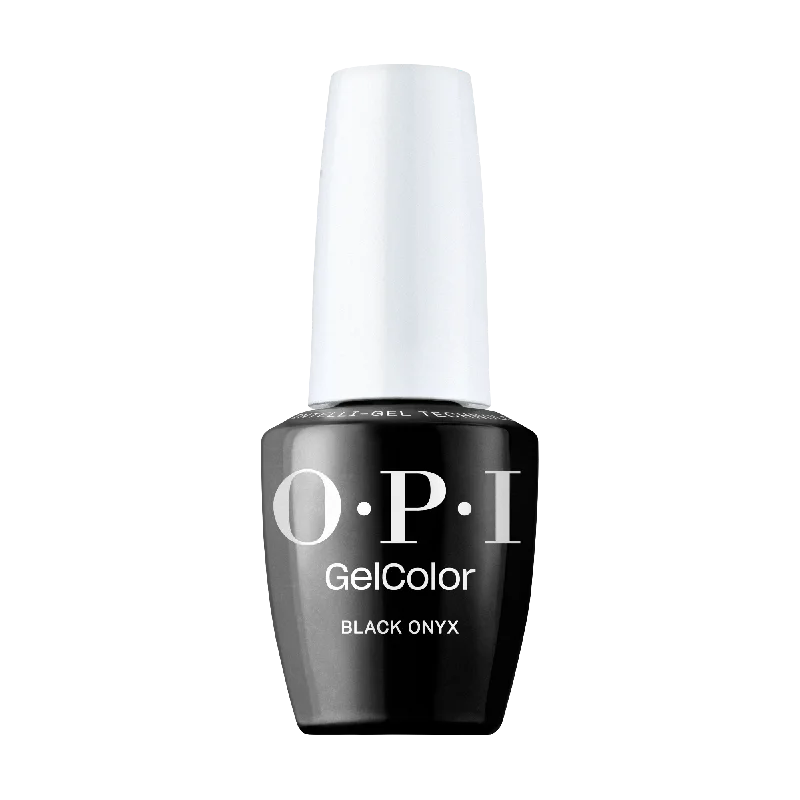 nail polish heavy downpour-OPI Gel Color GCT T02 Black Onyx