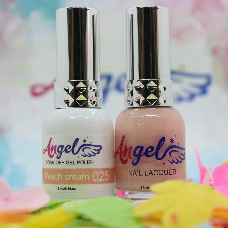 nail polish narrow beam-Angel Gel Duo G025 PEACH CREAM