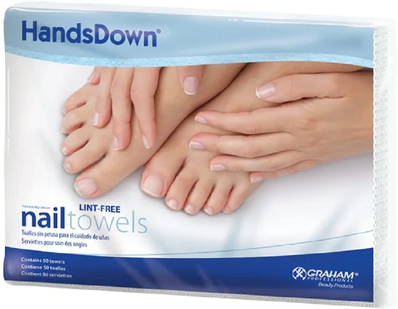 nail repair with pre-workout eaters-42910 HANDSDOWN LINT-FREE NAIL TOWEL-50/PKG