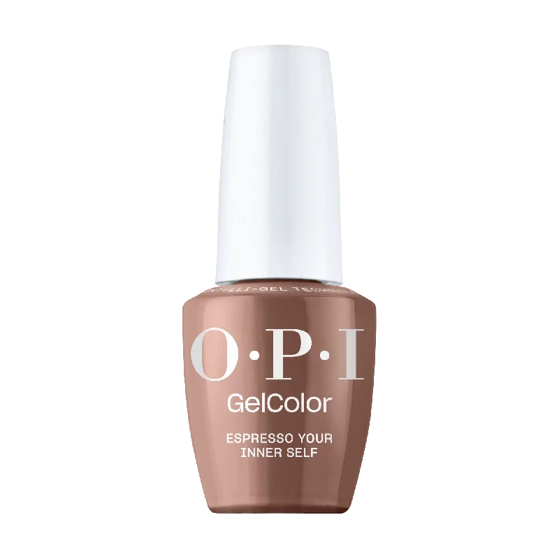 nail polish gated lock-OPI Gel Color GCT LA04 Espresso Your Inner Self