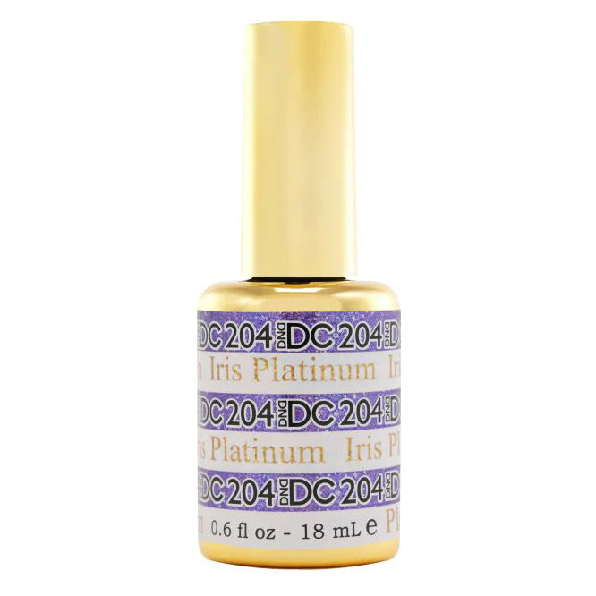 nail repair with beach picnic fans-DND DC - Platinum Collection - 204 - Iris Platinum