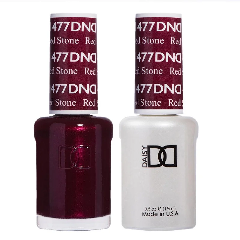 nail polish angled girder-Dnd Gel 477 Red Stone