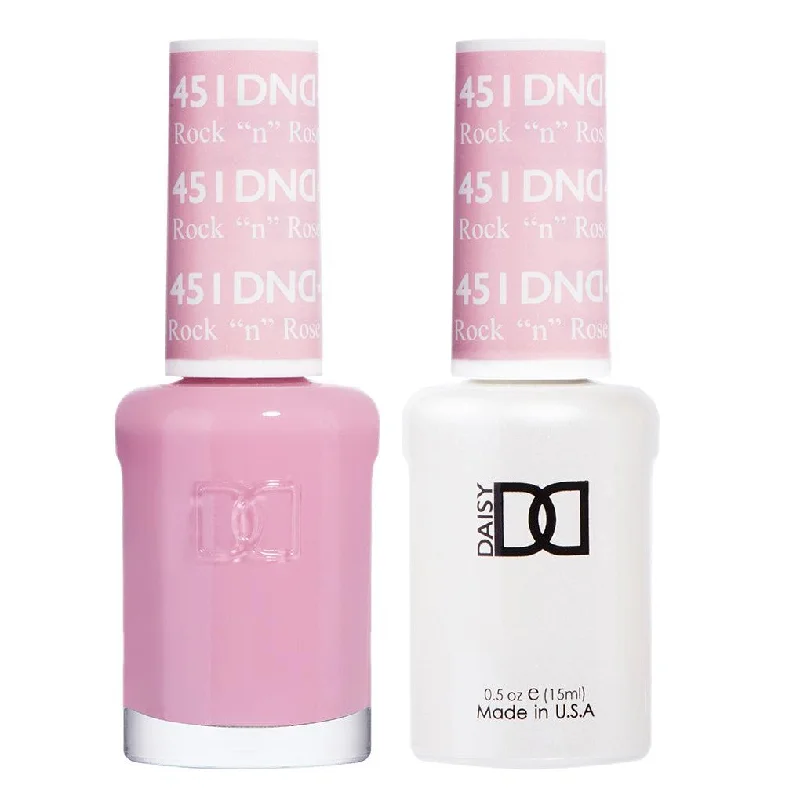 nail polish folded drape-Dnd Gel 451 Rock "N" Rose