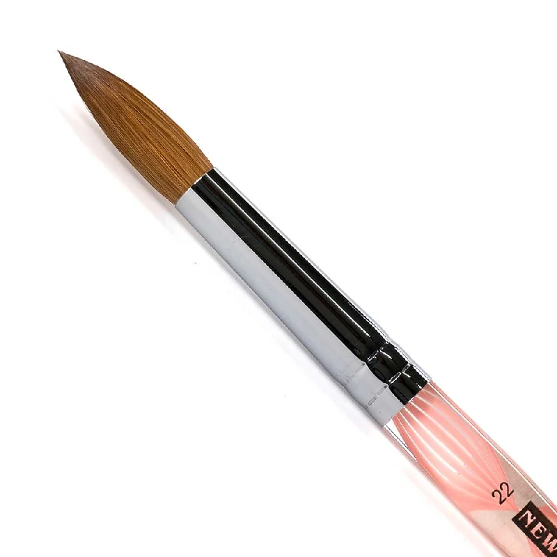 NEW CHERI - Kolinsky Acrylic Brush #22 (Pink Spiral)