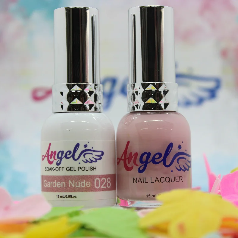 nail polish warm glow-Angel Gel Duo G028 GARDEN NUDE